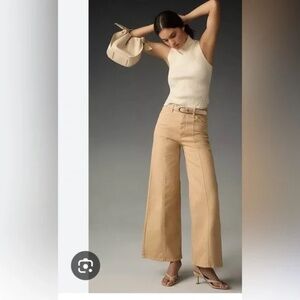 Anthropologie~The Delaney Clean-Seamed High-Rise Wide-Leg Jeans by Maeve~Size 27